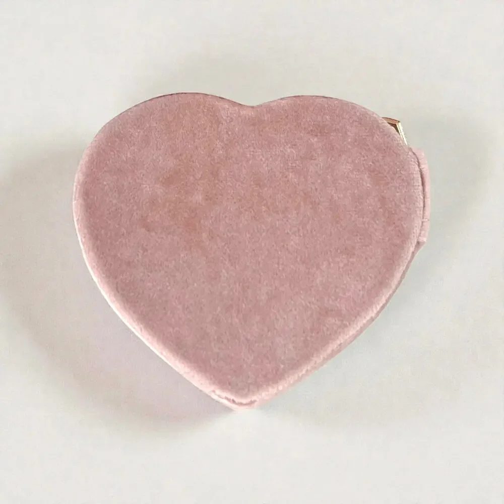 Heart Shaped Velvet Jewelry Box